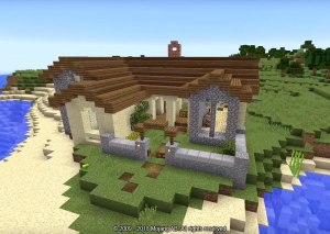Как можно построить необычный дом в Minecraft PE?