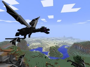 Какая должна быть тактика боя с Драконом Края в Minecraft PE?