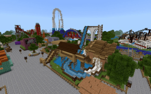 Как построить парк развлечений в Minecraft PE?