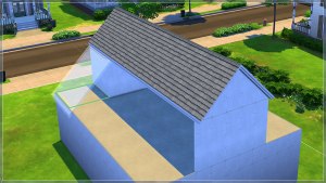 Как сделать плоскую крышу в "Симс 4"?