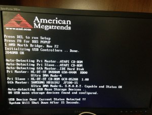 Включил компьютер, а на мониторе надпись American megatrends, что это?