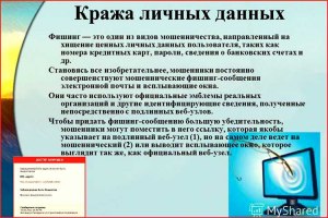 Как называют мошенничество, когда при помощи интернет ссылки крадут данные?