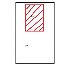 Как распечатать формат А5 на листе А4?