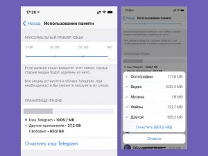 Что такое: "Максимальный размер кэша" 5 GB, 16 GB, 32 GB в Telegram?