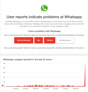 Что случилось с WhatsApp? Когда заработает WhatsApp?