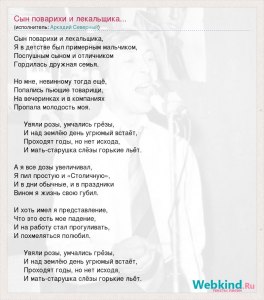 Какие сынок песня. Сын поварихи и лекальщика. Песня про сына текст. Песни про сына слова. Песня про сына слова.