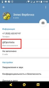 Как скрыть имя пользователя в Телеграмме?