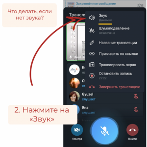 Как настроить и провести стрим, прямой эфир, трансляции в Telegram (ТГ)?