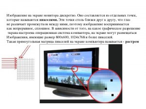Как называется самый маленький элемент изображения на экране монитора?