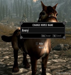 Игра Skyrim как позвать лошадь, какие есть моды?