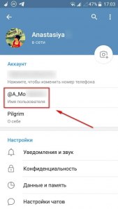 Как получить ссылку на свой аккаунт в Telegram?