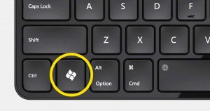 Где находится кнопка Windows на клавиатуре?