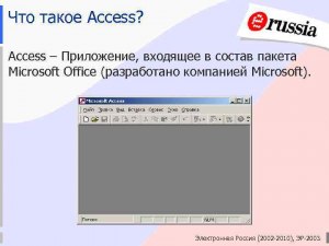 Какиие задачи у Access, которая входит в пакет MS Office?