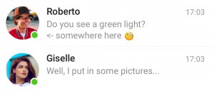 Что означает зелёная точка на аватарке в Телеграмм?