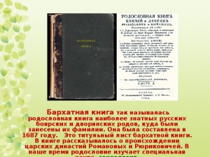 Почему в "Бархатной книге" нет родоначальников русского происхождения?