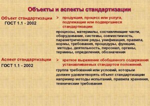 Что такое аспекты объекта?