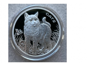 Существуют ли в мире ходячие монеты с изображением кошки, кота или котёнка?