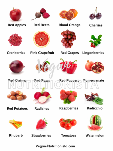 Какие фрукты красного цвета? Названия?
