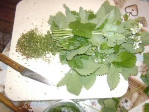Как приготовить салат из листьев земляники?