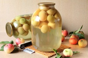 Как приготовить компот из яблок с вином?