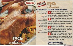 Какие есть хорошие маринады для жаркого из гуся?