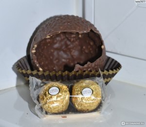 Большая конфета "Ферреро роше", что внутри?