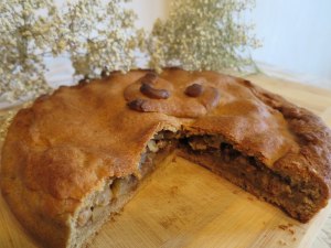 Как испечь открытый картофельный пирог с ржаной мук­ой?