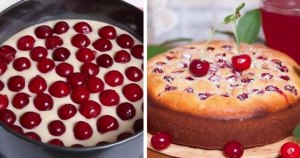 Как испечь пирог на кефире “Зим­няя вишня”?