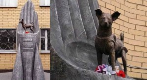 Как зовут кота и кошку, которым установлен памятник в Санкт-Петербурге?