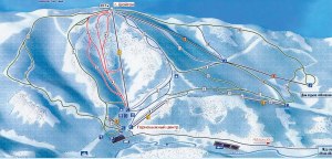 Где находится горнолыжный курорт "Абзаково"?