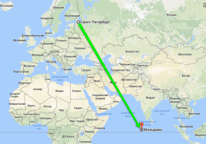 Сколько лететь до Мальдив из Москвы?