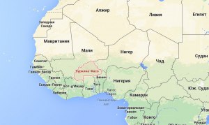 Какая территория и население республики Буркина Фасо в Африке?