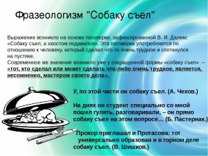 У русских "в этом деле собаку съел" значит мастер своего дела, а что, см?