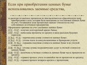 При покупке ценных бумаг Вы использовали 50% собственных и 50% заемных(см)?