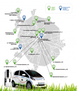 Где в РФ взять актуальную карту станций-электрозарядок для электромобилей?