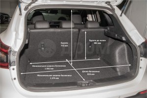 Какой объем багажника у Nissan Qashqai (Ниссан Кашкай)?