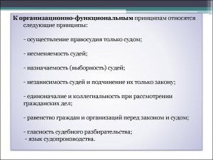 Какой из принципов относится к организационно-функциональным?