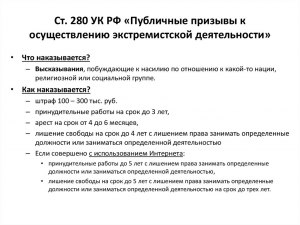 В чем суть Статьи 280.3 УК РФ, какая по ней вводится ответственность?