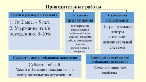 В чём разница между исправительными и принудительными работами по УК РФ?