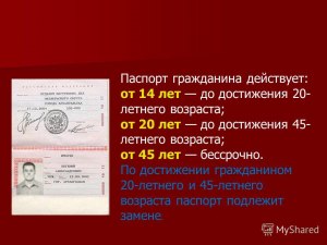 Сколько раз меняют паспорт РФ по возрасту?