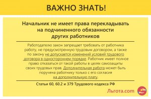 Имеет ли право работодатель заставлять сотрудника делать не свою работу?