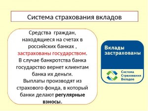 На что распространяется страхование вкладов?