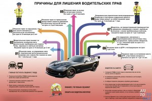 За что могут лишить водительских прав в России году?