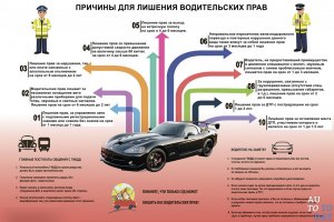За что могут лишить водительских прав в России году?