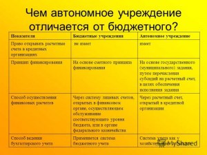 Чем отличается образовательное учреждение от бюджетного учреждения?