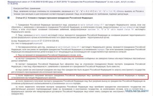 Почему лицо не признается гражданином РФ после получения паспорта РФ?