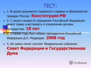 С какого возраста гражданин имеет право участвовать в управлении гос-вом?