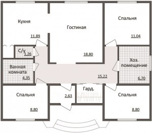 Дом в один этаж. Как оформить интерьер (См.)?