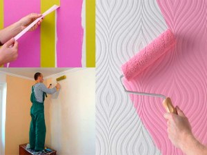 Как лучше выкрасить стены квартиры, если обои поклеены?