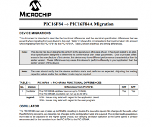 Микросхема pic16f84A и pic16f84-04/p заменимы или нет?